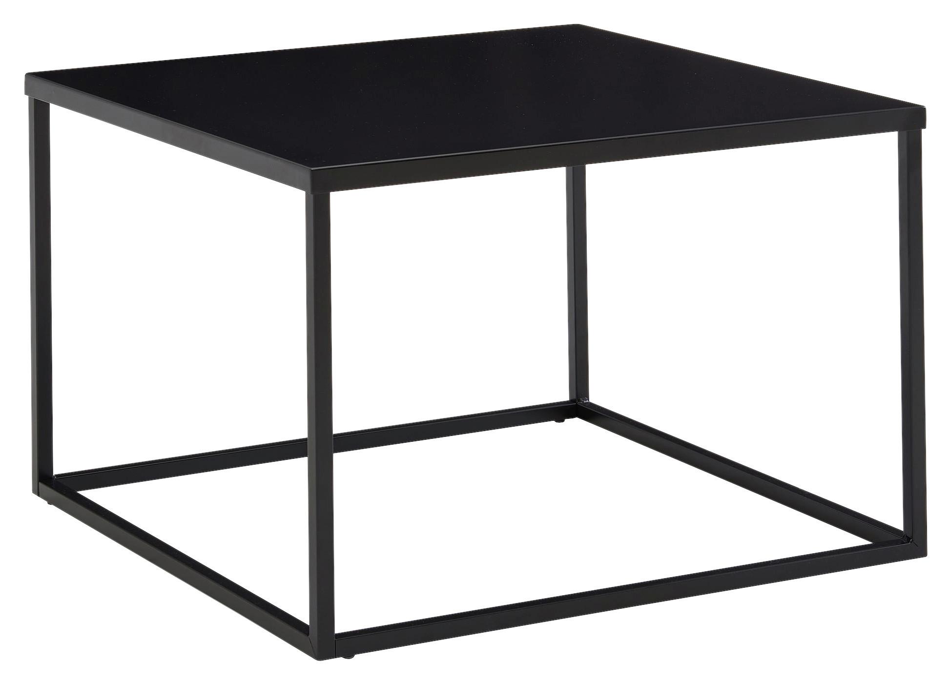 Konferenčný stolík čierny š: 60cm - čierna, Modern, kov (60/60/40cm) - MID.YOU