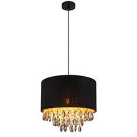 Hängeleuchte 15776h Coletta - Klar/Goldfarben, KONVENTIONELL, Glas/Kunststoff (40/120cm) - Globo