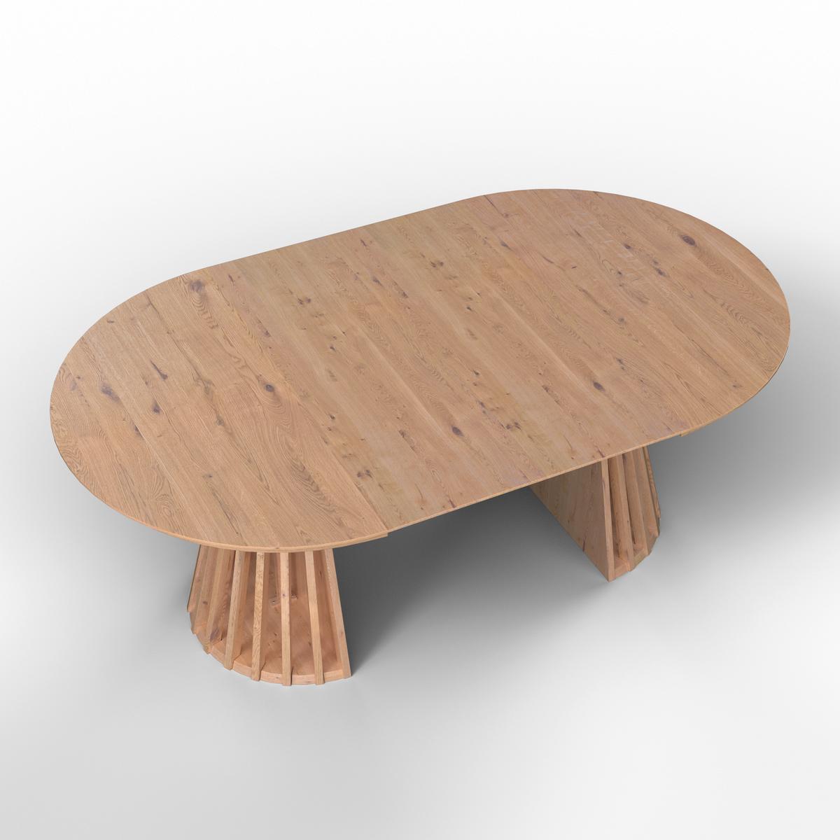 Rozťahovací stôl ENNIO 120 - farba duba, Modern, drevo/kompozitné drevo (120-160/76/120cm) - Bessagi Home