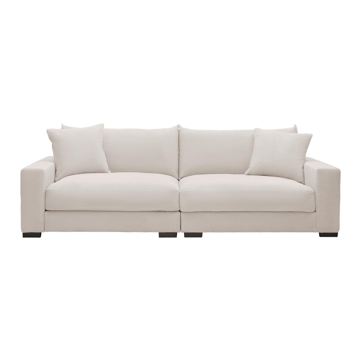 Mega pohovka PEDRO 1200, krémová - krémová, Moderní, kov/dřevo (261/83/124cm) - Mömax