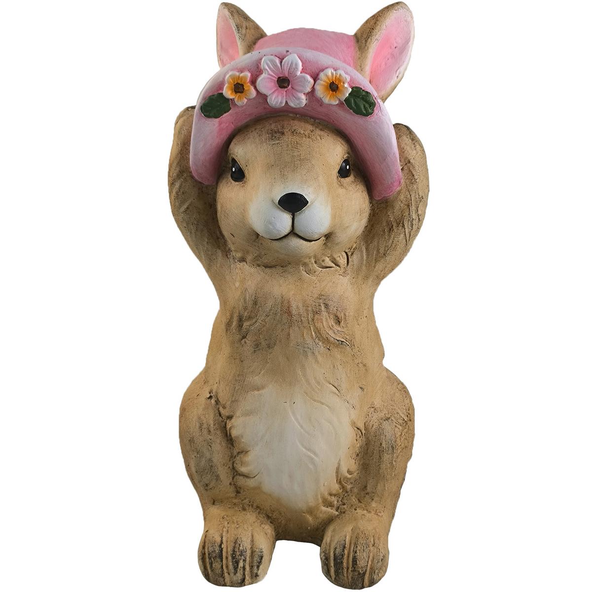 Dekohase Lana - Pink/Braun, KONVENTIONELL, Stein (16/15/33cm) - Luca Bessoni