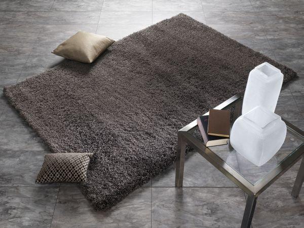 Hochflorteppich Color Meeting - Braun/Grau, Basics, Textil (80/150cm) - Novel