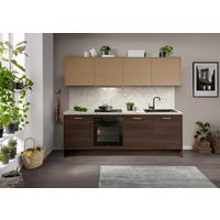 Küchenblock Ip2200 - Eiche dunkel/Karamell, MODERN, Holzwerkstoff (243,2cm) - Impuls