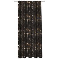 Vorhang Alexandra 140x245 cm Schwarz/Gold - Goldfarben/Schwarz, ROMANTIK / LANDHAUS, Textil (140/245cm) - James Wood
