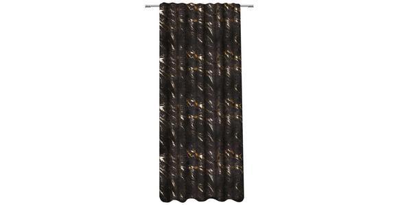 Vorhang Alexandra 140x245 cm Schwarz/Gold - Goldfarben/Schwarz, ROMANTIK / LANDHAUS, Textil (140/245cm) - James Wood