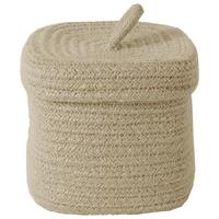 Koš ROMY - béžová, Konvenční, textil/plast (13/13/13cm) - Mömax