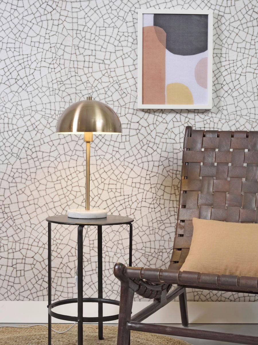 Tischleuchte Toulouse/t/go - Goldfarben/Weiß, Trend (25/45cm) - It's about Romi
