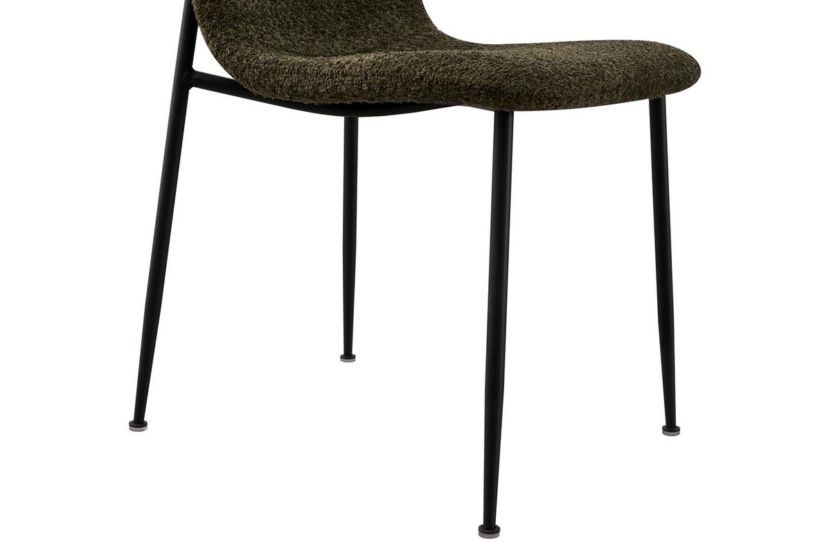 ŽIDLE MILA - černá/zelená, Moderní, kov/dřevo (43/82/57cm) - Mömax