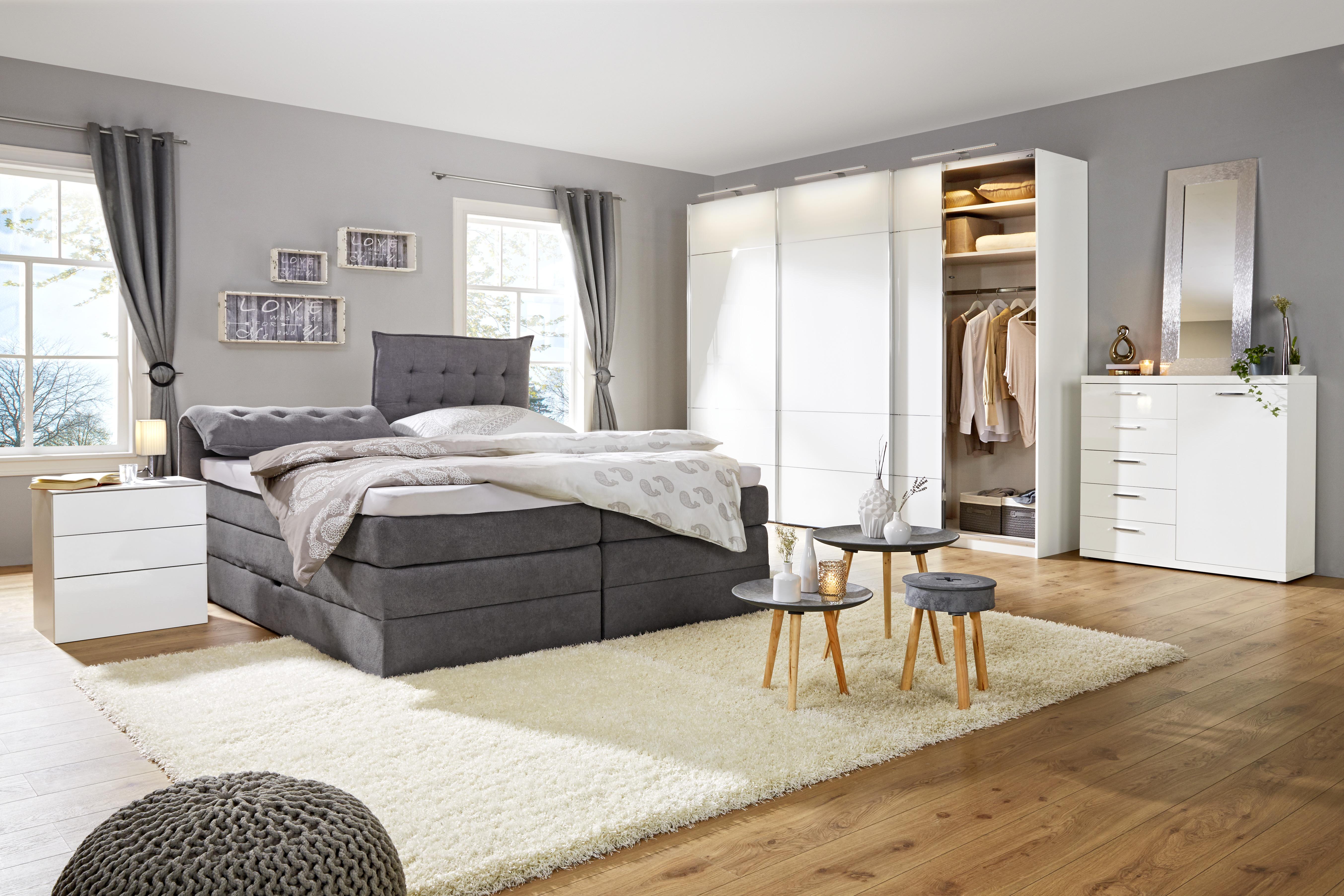 Odkládací Stolek Grey - šedá/přírodní barvy, dřevo/kompozitní dřevo (44/36cm) - Modern Living