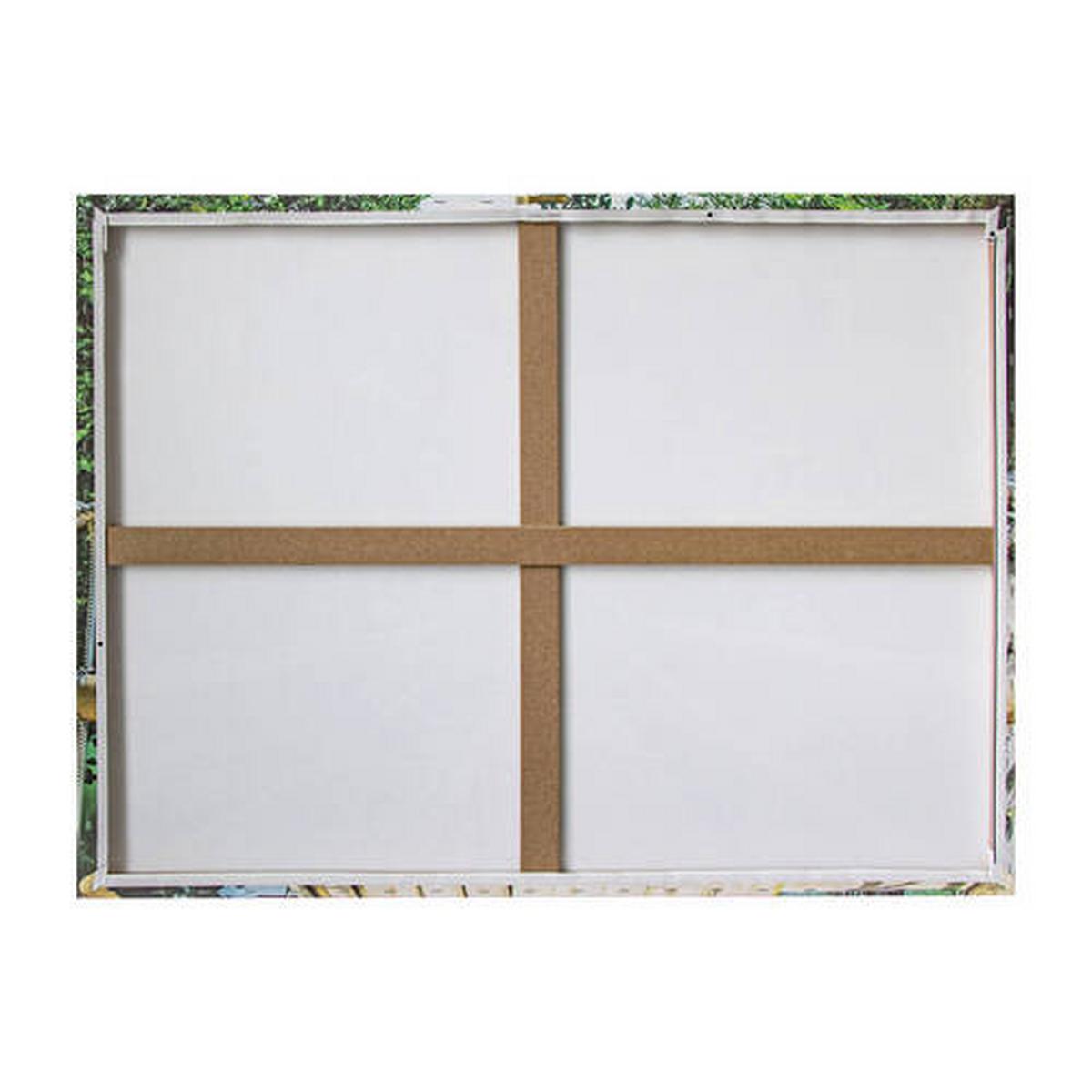 Leinwandbild Dschungel Laufsteg - Multicolor, Basics, Wellpappe/Textil (75/100/3cm)