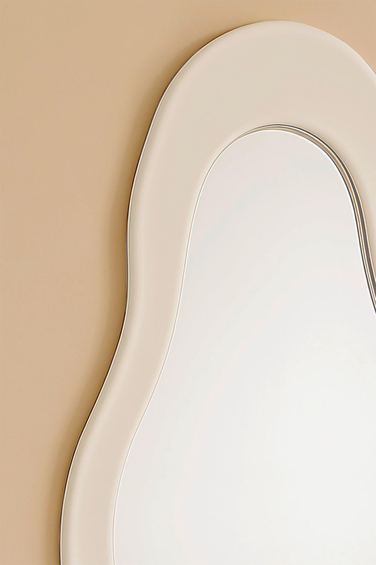 SPIEGEL Weiß B: 62cm - Weiß, Design, Glas/Holzwerkstoff (62/120/3cm) - MID.YOU