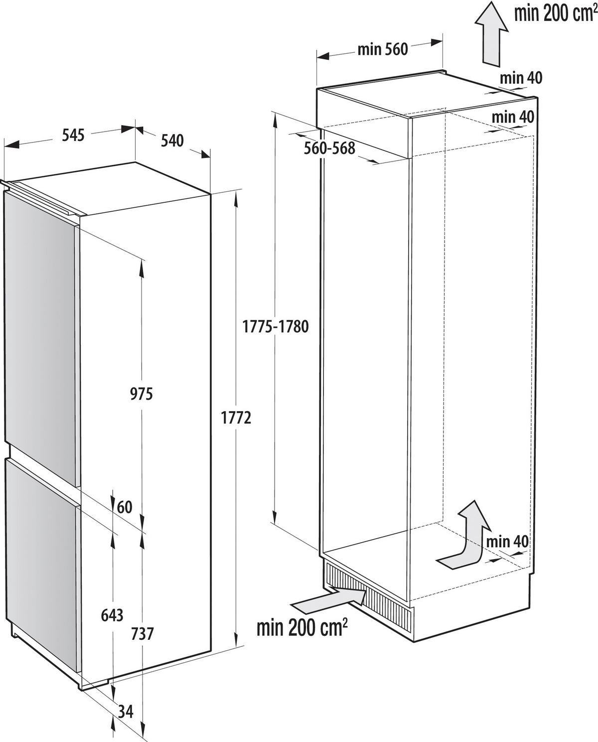 Kühl-Gefrier-Kombination Nrki517e61wf - Basics (57/178/56cm) - Gorenje