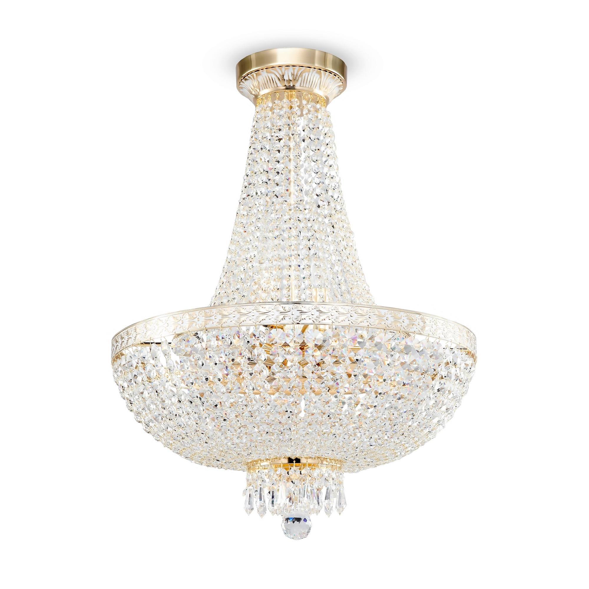 KRONLEUCHTER BELLA - Goldfarben, Trend, Metall (50/65/50cm) - MAYTONI