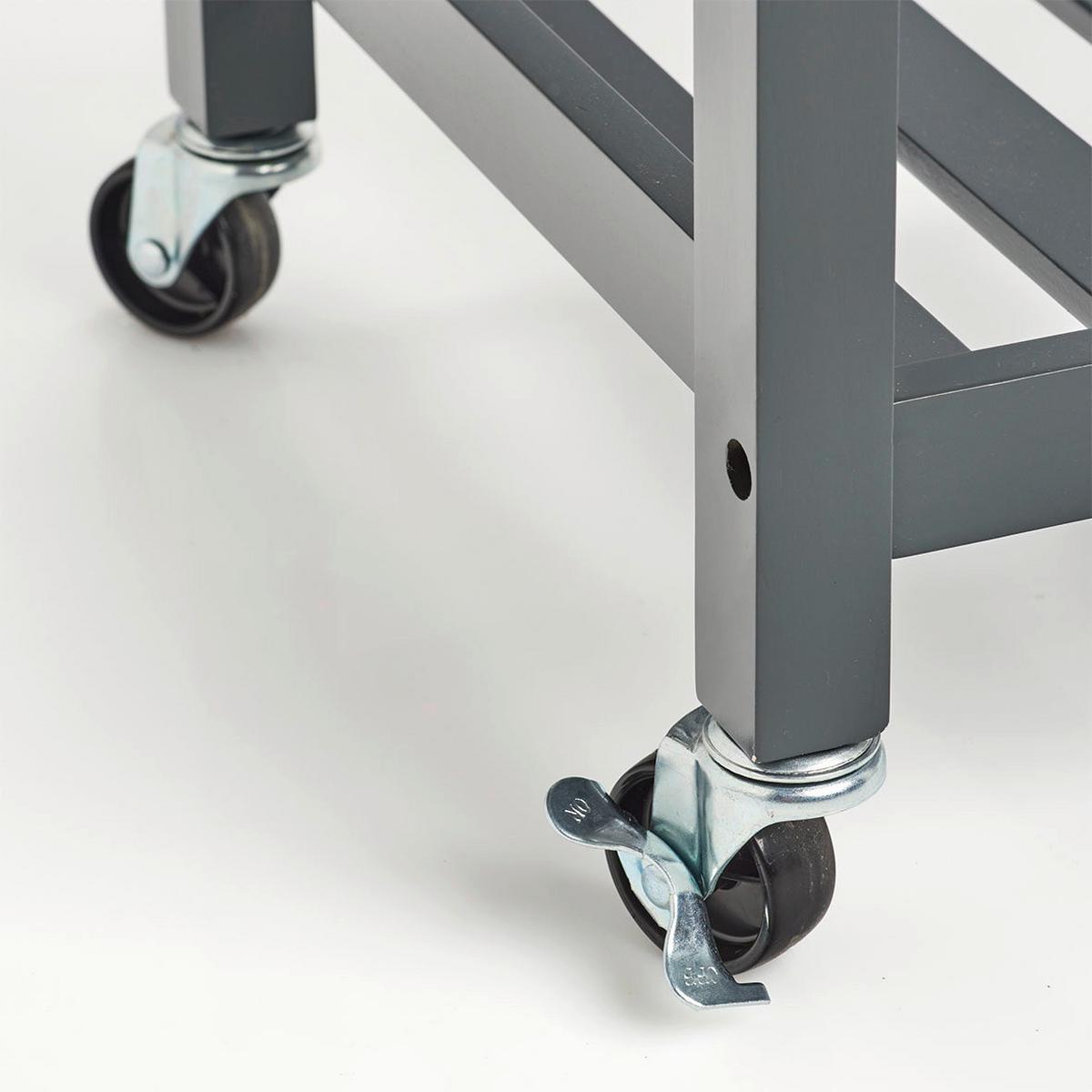 ALLZWECKWAGEN Grau B: 58 cm - Grau, Basics, Holz (58/93/40cm) - Zeller Present
