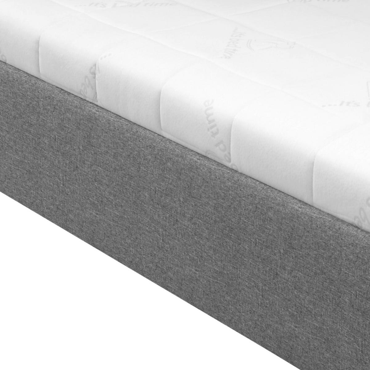 čalouněná postel STILO 120/200cm,šedá - šedá/bílá, dřevo/textil (120/200cm)