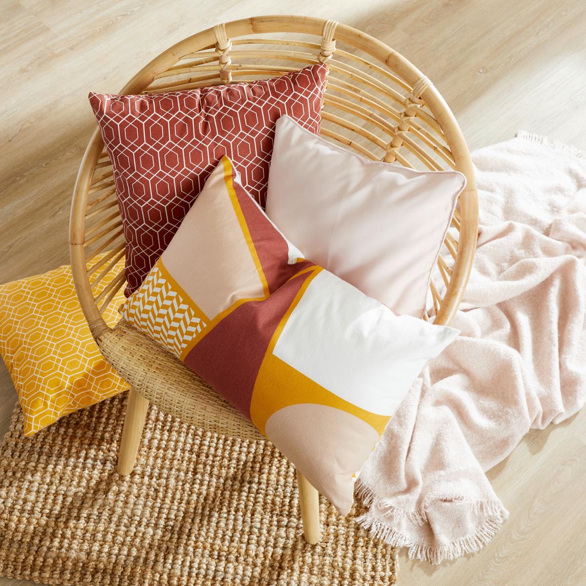 POTAH NA POLŠTÁŘ Steffi Paspel, 50/50cm, růžová - starorůžová (50/50cm) - Modern Living