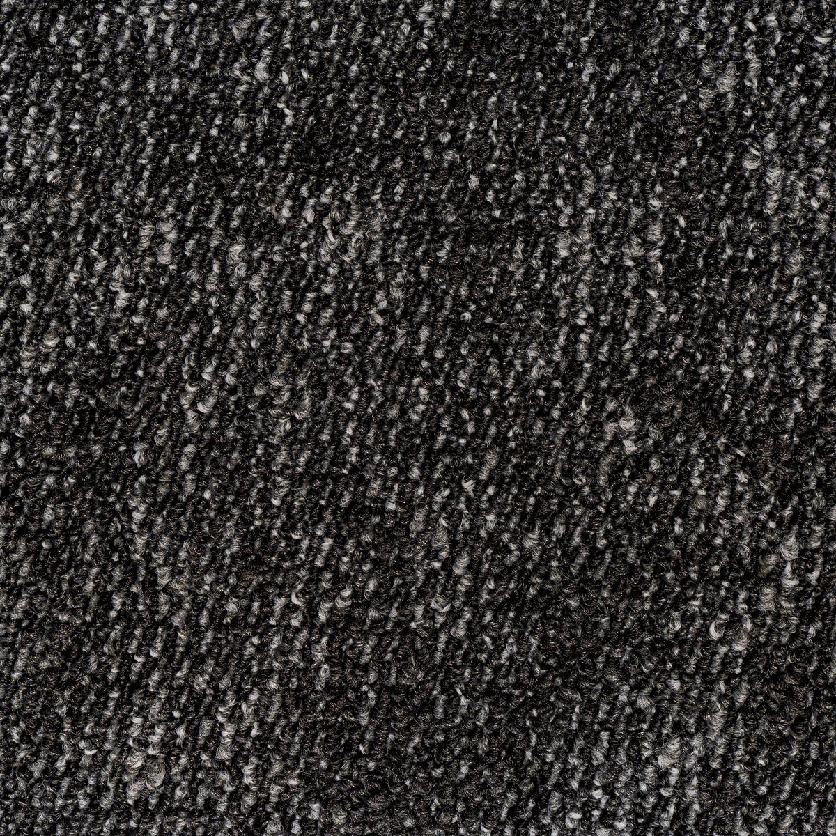 Teppichfliese Dunkelgrau Marble 50x50 cm Florhöhe 3 mm - Dunkelgrau, Basics, Textil (50/50cm)