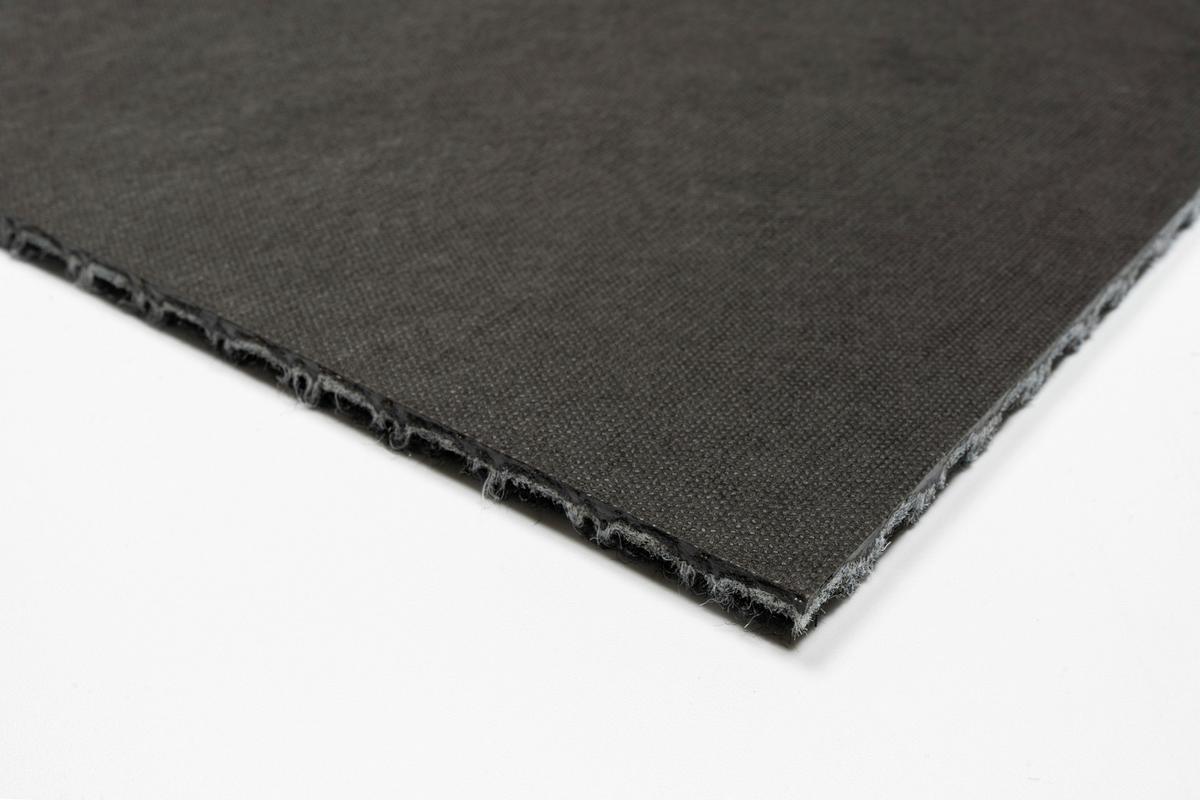 Teppichfliese Grau/Schwarz Centaur 50x50 cm Florhöhe 4 mm - Schwarz/Grau, Basics, Textil (50/50cm)