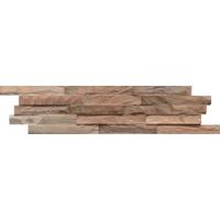 Wandverkleidung Teak Diamond Ancient Grey - Graubraun, Basics, Holz (61/15/2cm)