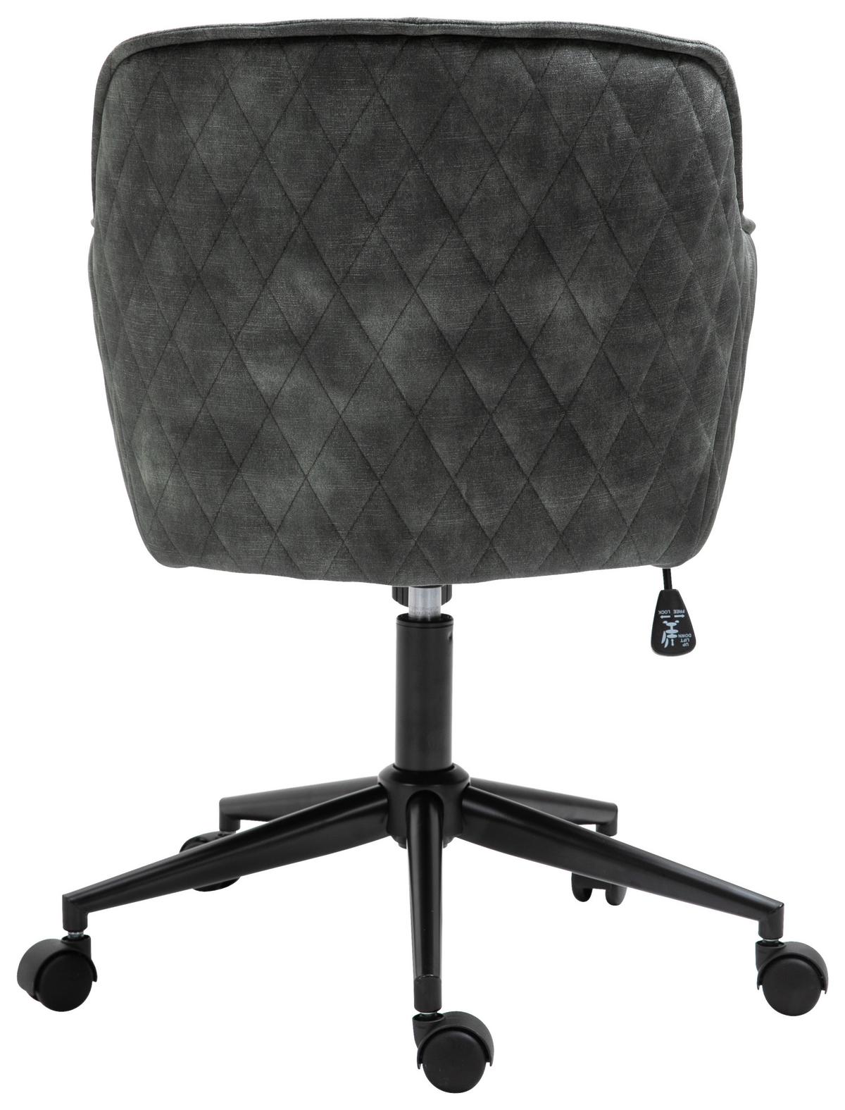 Drehstuhl Watson - Schwarz/Grün, MODERN, Kunststoff/Textil (57/91/58cm) - Livetastic