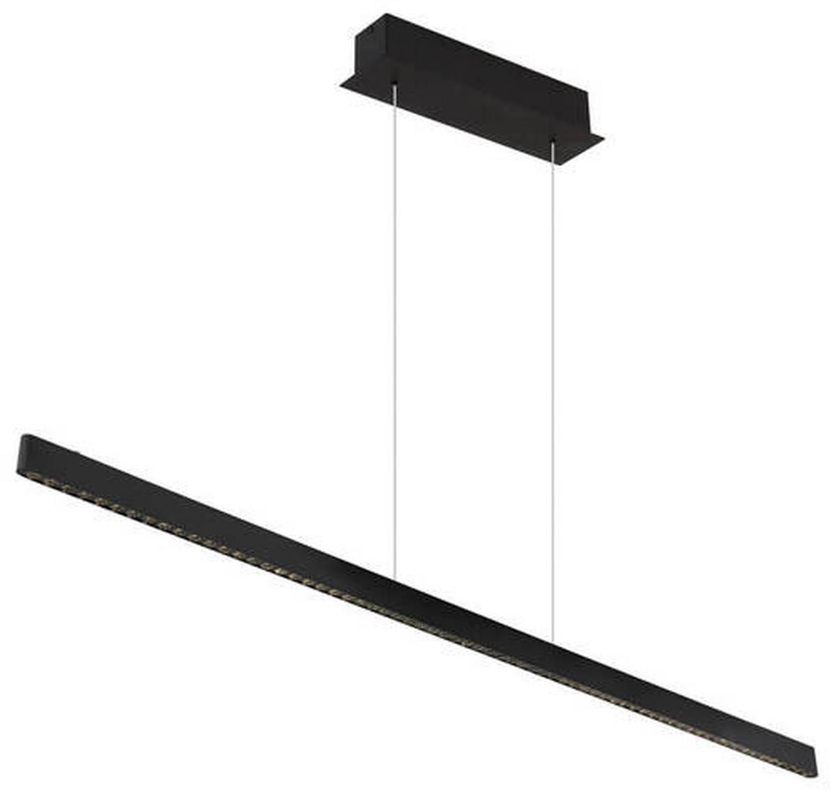 LED-Hängeleuchte 17013hb Dentsy - Schwarz, KONVENTIONELL, Metall (120/9/120cm) - Globo