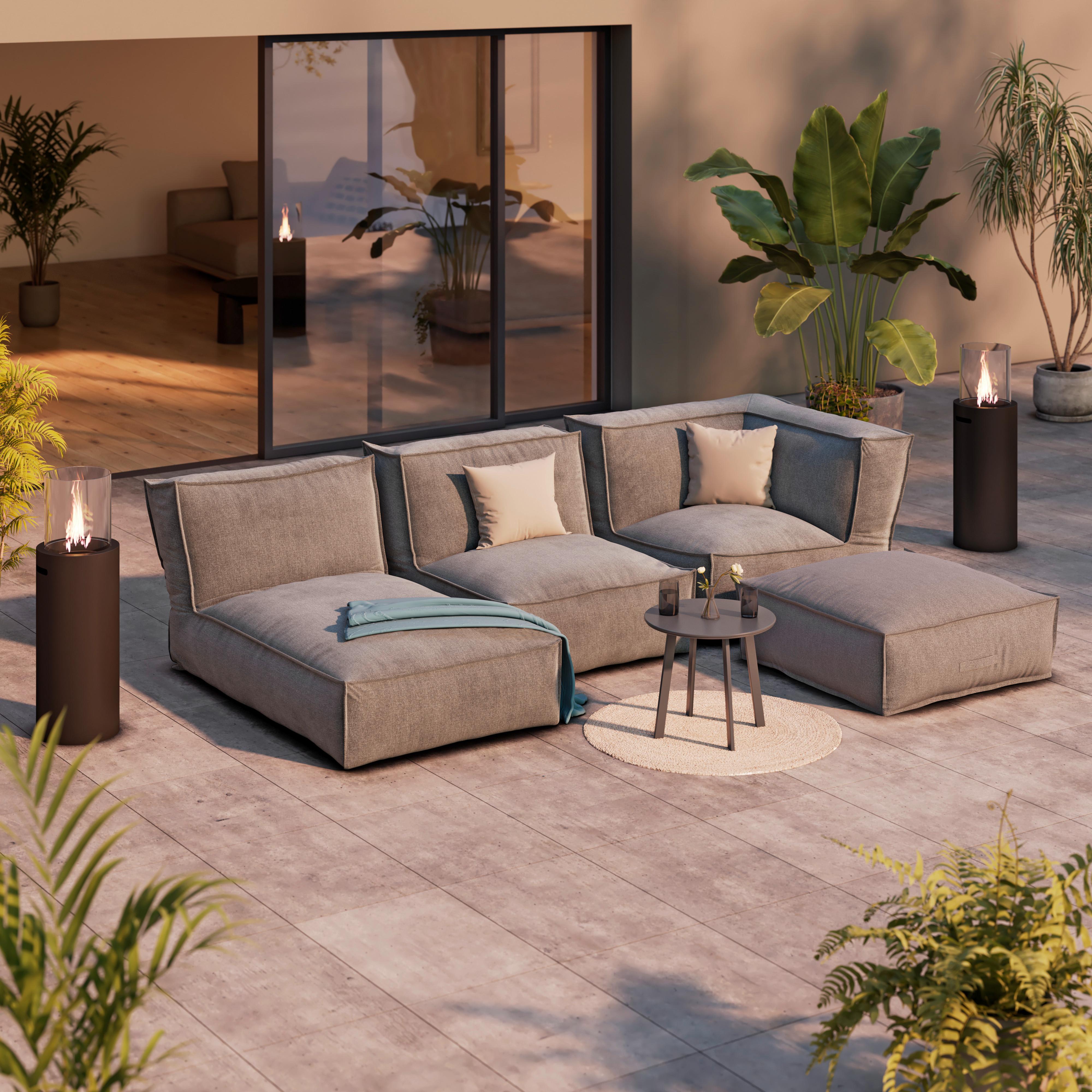 Loungesofa XXL - Grau, MODERN, Textil (95/80/95cm) - Beldano