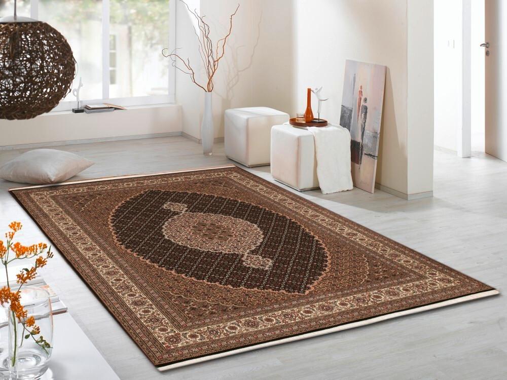 Orientalischer Webteppich Creme Cavari Mahi 200x80 cm - Creme/Schwarz, KONVENTIONELL, Textil (80/200cm) - Cazaris