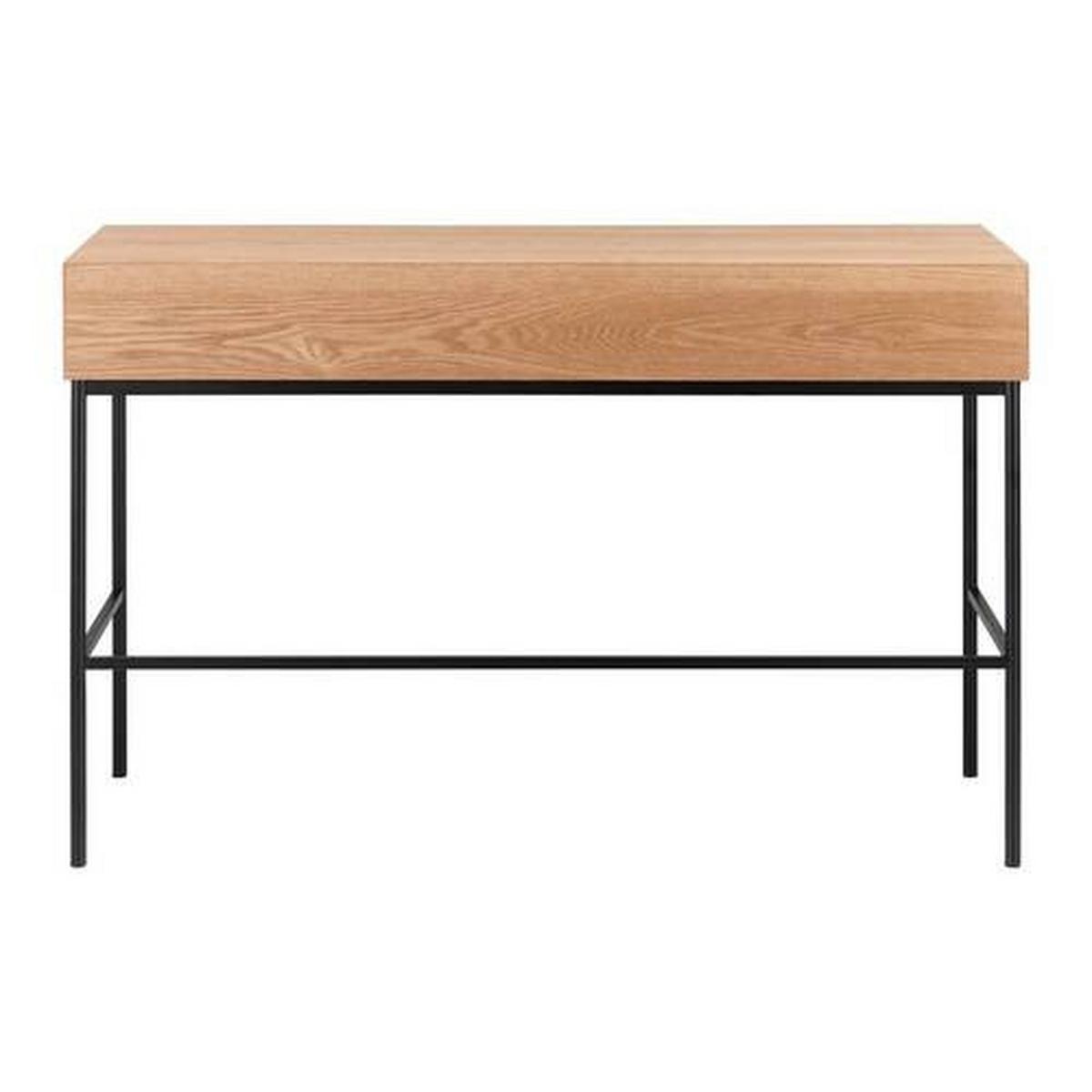 Konzolový stolek MILANO - barvy jasanu, Moderní, kov/dřevo (120/40/77cm) - Bessagi Home