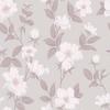 Vliestapete Fleurir Sugared - Violett/Grau, Basics, Papier/Kunststoff (52/1000cm)