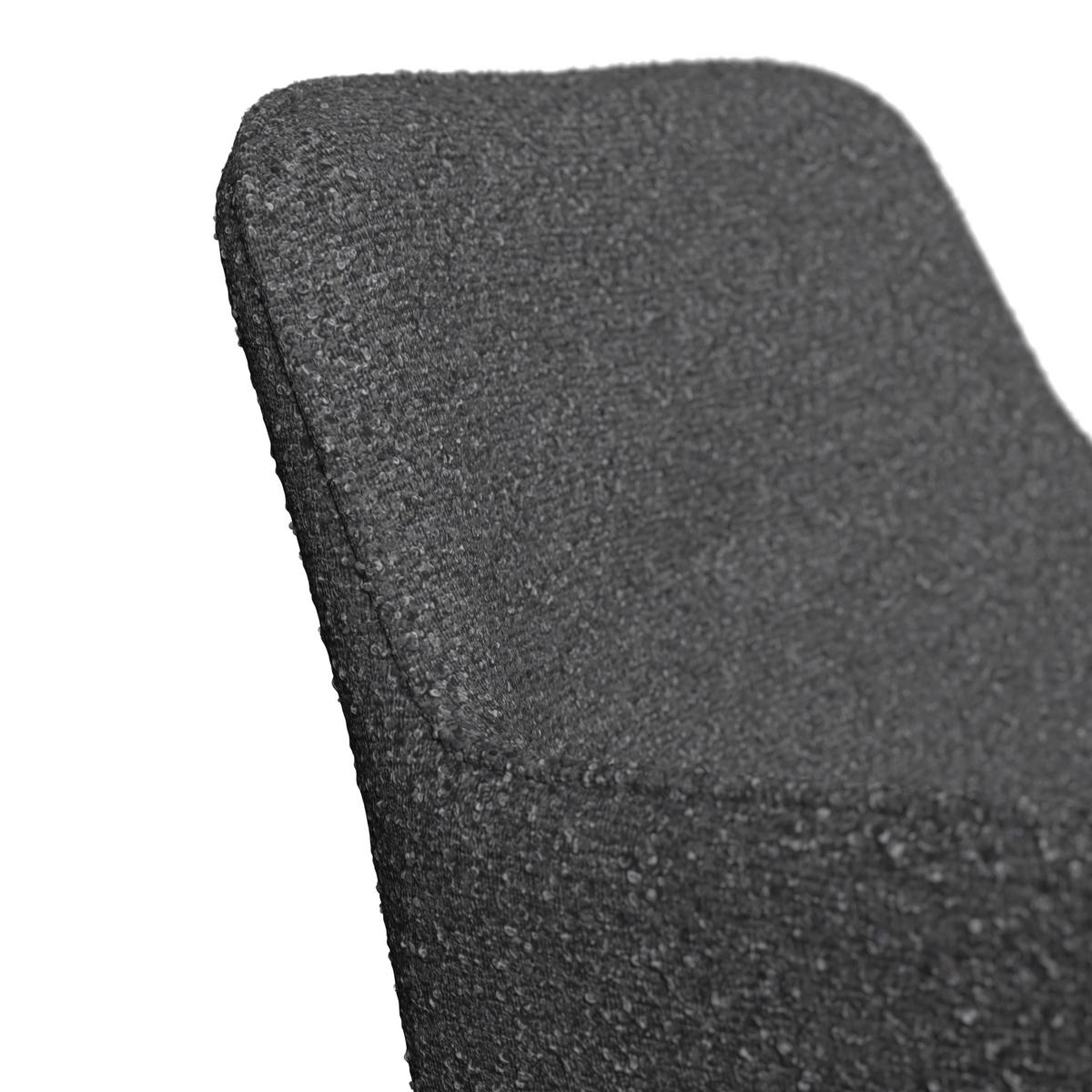 Gartensessel Christian - Dunkelgrau/Schwarz, MODERN, Textil/Metall (74/69/52cm) - Beldano