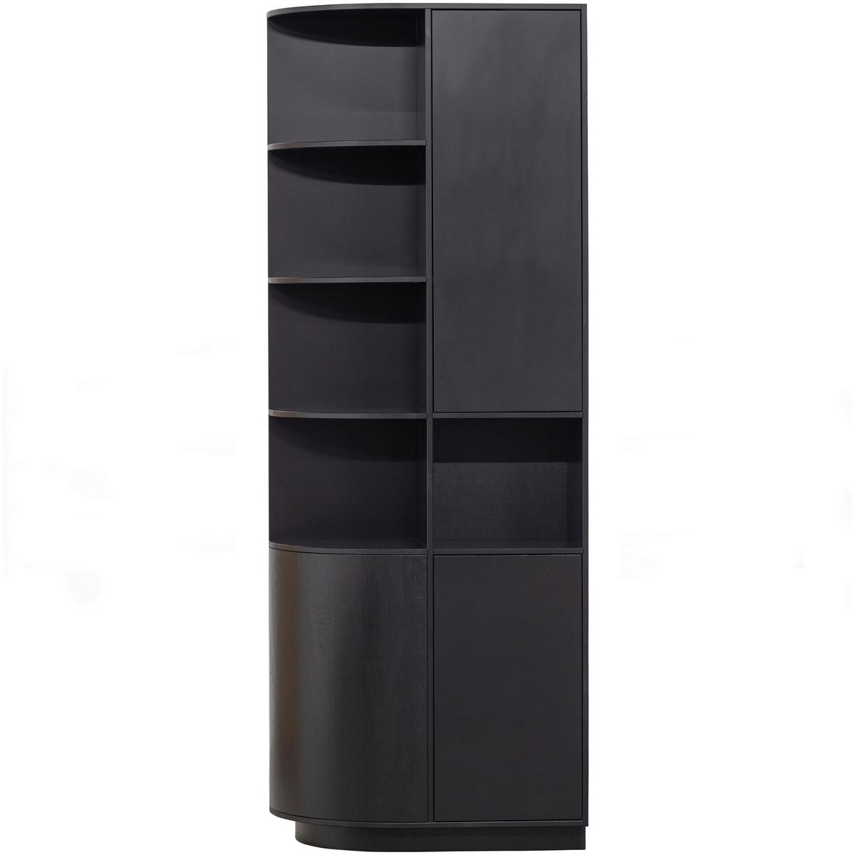 Mehrzweckschrank Finca Schwarz B: 78 Cm - Schwarz, Design, Holz (78/210/40cm) - Livetastic