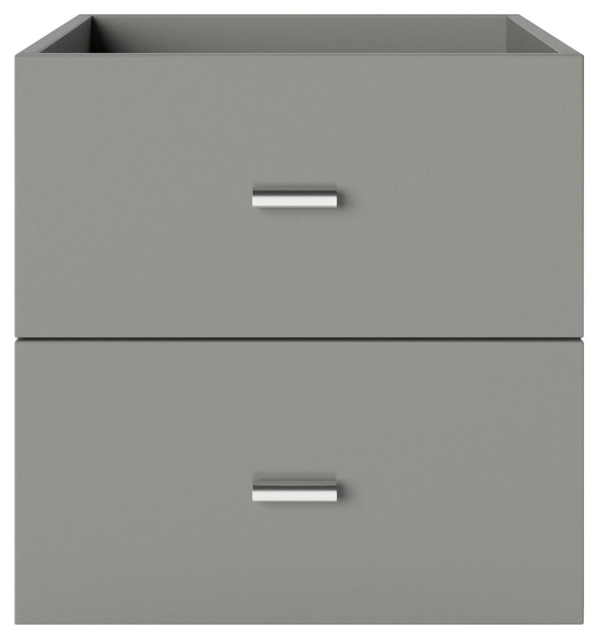 Doppelschublade Fortuna - Grau, Basics, Holzwerkstoff (34/34/33,4cm) - MID.YOU