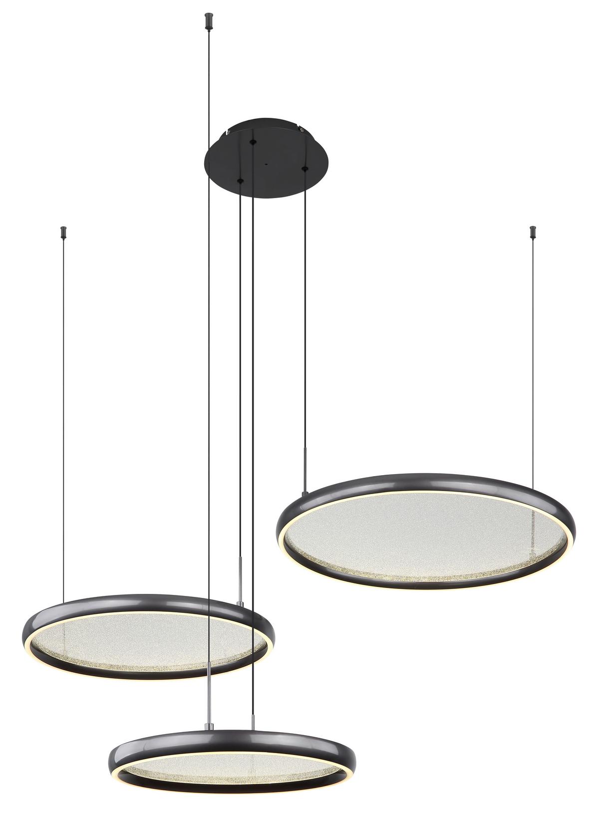 Led Függőlámpa 67186-60 Briggs - fekete/fehér, Design, műanyag/fém (103/83/150cm) - Globo