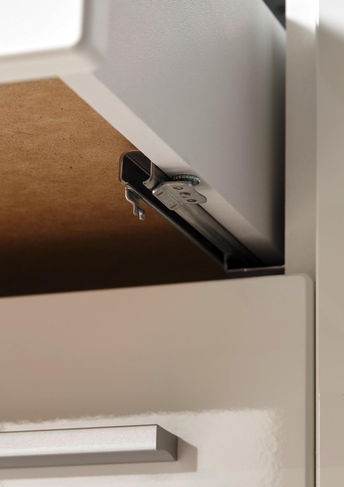 Küchenzeile Premium mit Geräte B: 290 cm Weiß/Eiche Dekor - Wildeiche/Eichefarben, Basics, Holzwerkstoff (290cm) - Respekta