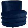 Designsessel Magari - Edelstahlfarben/Royalblau, Trend, Textil (90/82/85cm) - Livetastic