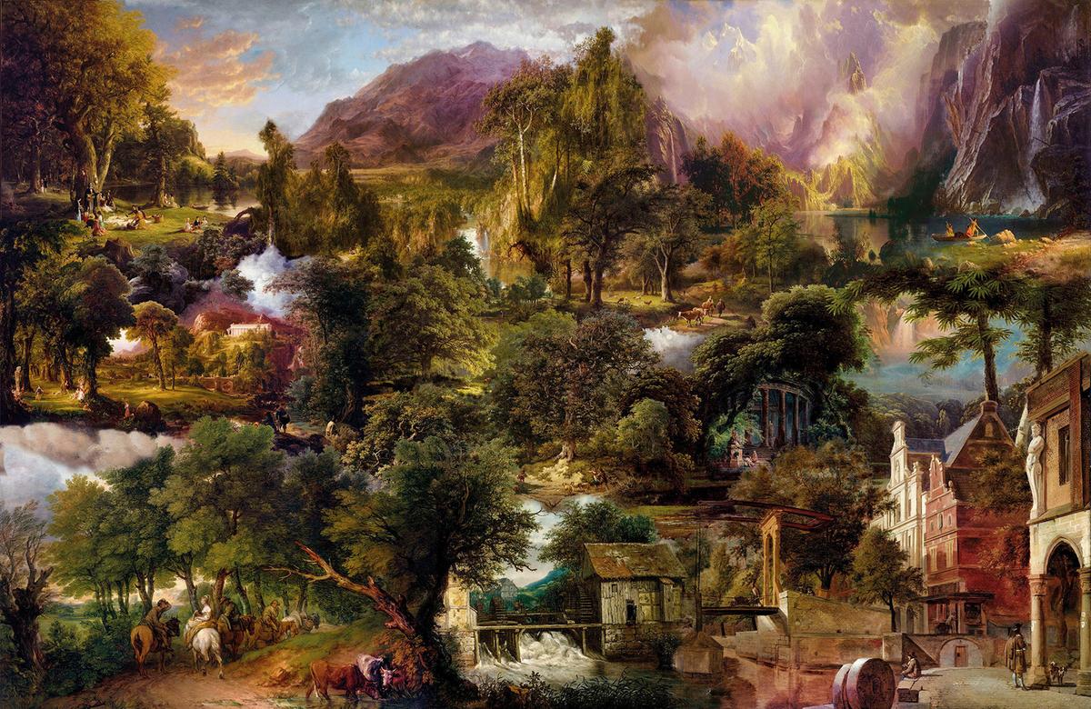 Vliestapete Heritage - Multicolor, Basics (400/260cm) - Komar