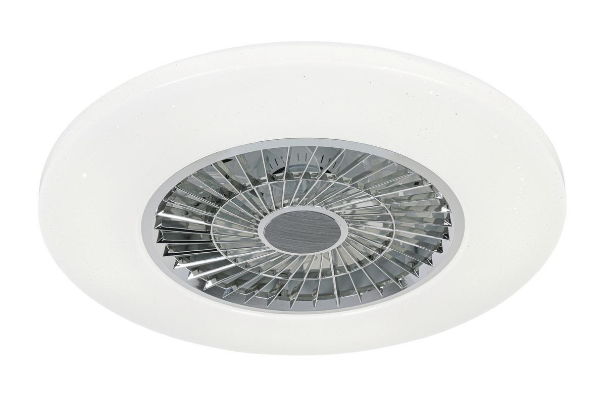 STROPNÉ LED SVIETIDLO LUFTIKU - biela/chrómová, Konventionell, kov/plast (58/14,5cm) - Premium Living