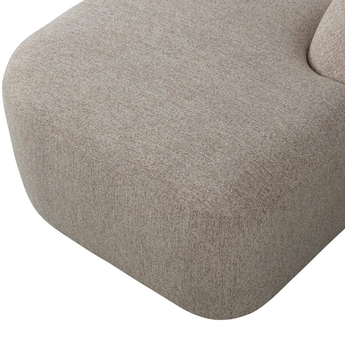 Ecksofa Sloping Naturfarben S: 274x225cm - Naturfarben, Design, Textil (274/225cm) - Livetastic