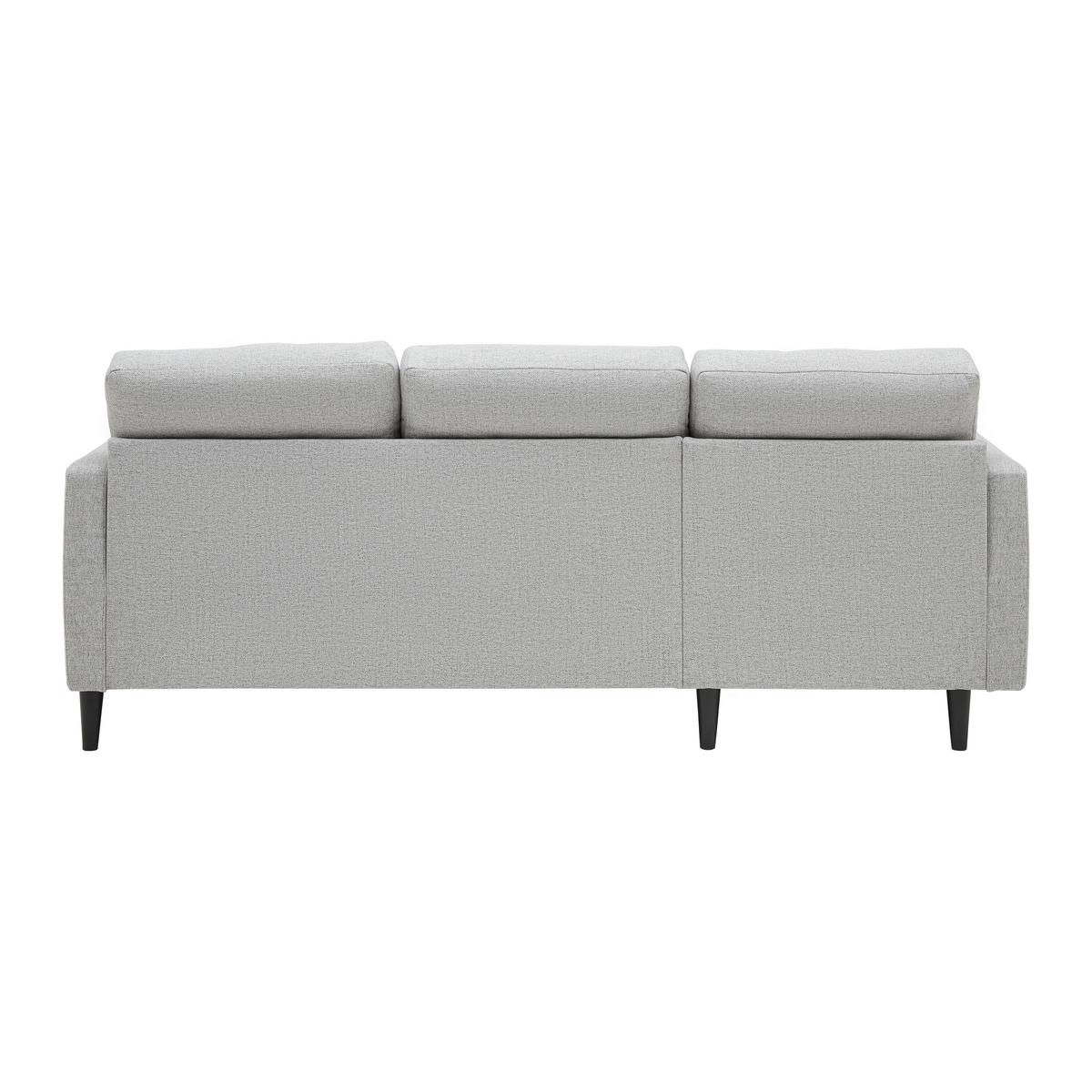 Sedací souprava BERGEN, oboustranná, šedá - černá/světle šedá, Moderní, kov/dřevo (192/82/138cm) - Based