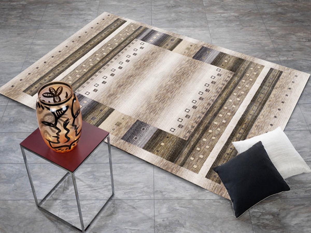 Webteppich Oculus Beige 120x180 cm - Beige, Basics, Textil (120/180cm) - Novel