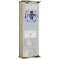 Medizinschrank Omal Xxl Eiche Dekor 31x92 Cm Versperrbar - Sonoma Eiche, Basics, Glas/Holzwerkstoff (31/92/18cm) - MID.YOU