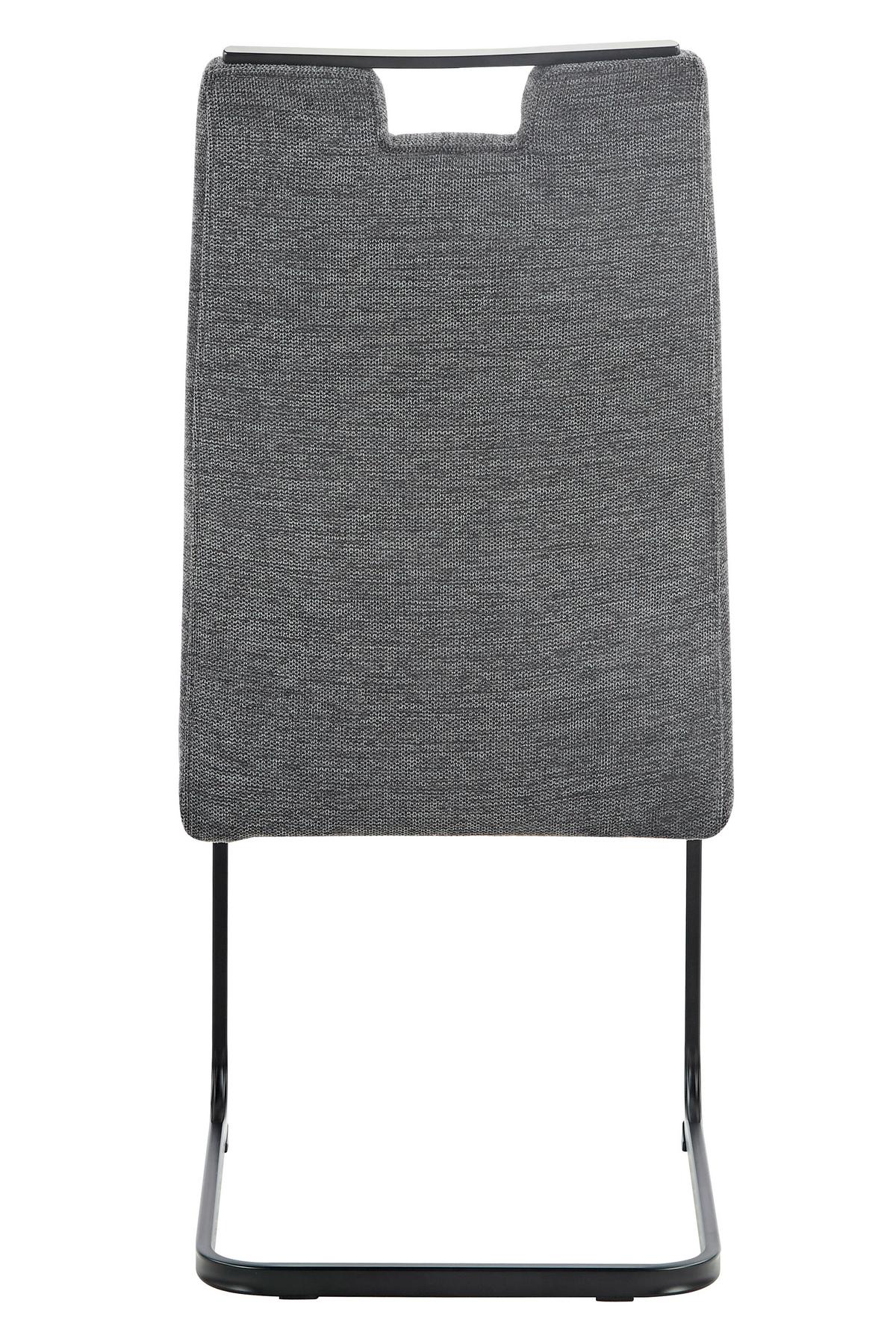 SCHWINGSTUHL KERSTIN II S - Anthrazit/Schwarz, MODERN, Textil/Metall (47/100/64cm) - P & B