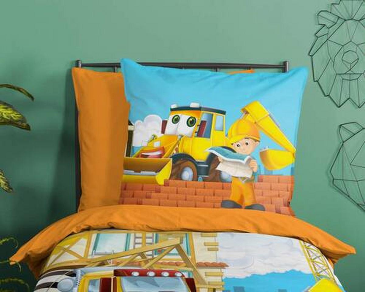 Jugendbettwäsche Building Multicolor 135x200cm - Multicolor, Design, Textil (135/200cm)
