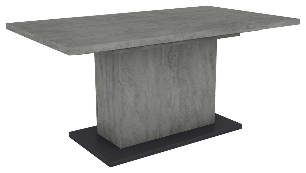 Esstisch ausziehbar Athen 160-200x90 cm Grau - Anthrazit/Grau, MODERN, Holzwerkstoff (160/90/75cm) - MID.YOU