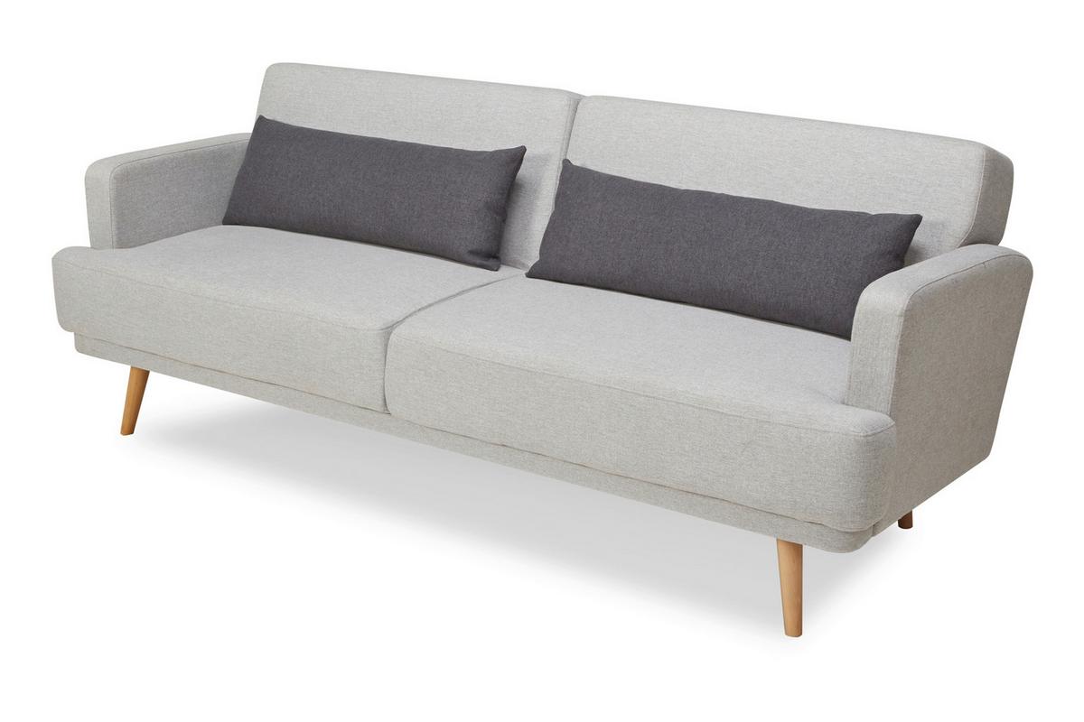 3-sitzer-sofa Hellgrau B: 214 Cm - Dunkelgrau/Hellgrau, MODERN, Textil (214/83/86cm) - Livetastic