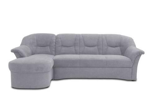 Ecksofa Sarafina - Dunkelgrau/Schwarz, KONVENTIONELL, Textil (146/232cm) - MID.YOU