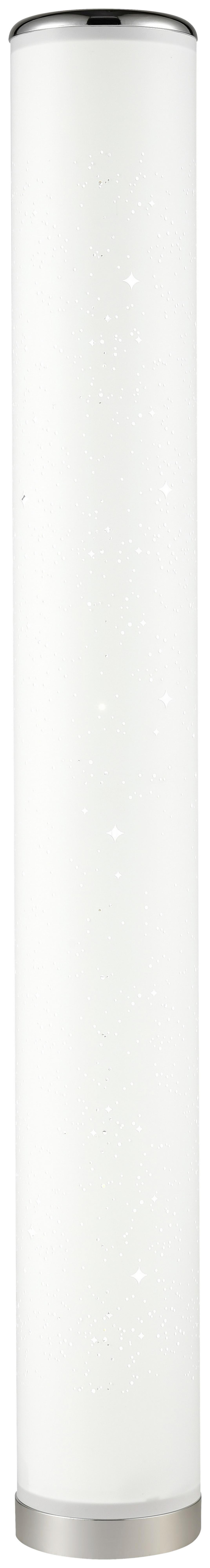 LED-Stehlampe Laura dimmbar Weiß mit Sternenhimmel - Weiß, MODERN, Kunststoff/Metall (13/104cm) - Luca Bessoni