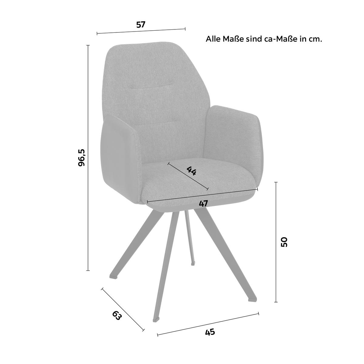 ŽIDLE S PODRUČKAMI STORM - černá/zelená, Moderní, kov/textil (57/96,5/63cm) - Premium Living