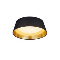 Led-deckenleuchte, 3000k R62871279 Ponts - Goldfarben/Schwarz, LIFESTYLE, Textil (34/10cm)