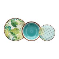 Tafelservice Metropolis Porzellan Multicolor 18-Teilig - Multicolor, Basics, Keramik (27,5/22/34cm) - Tognana